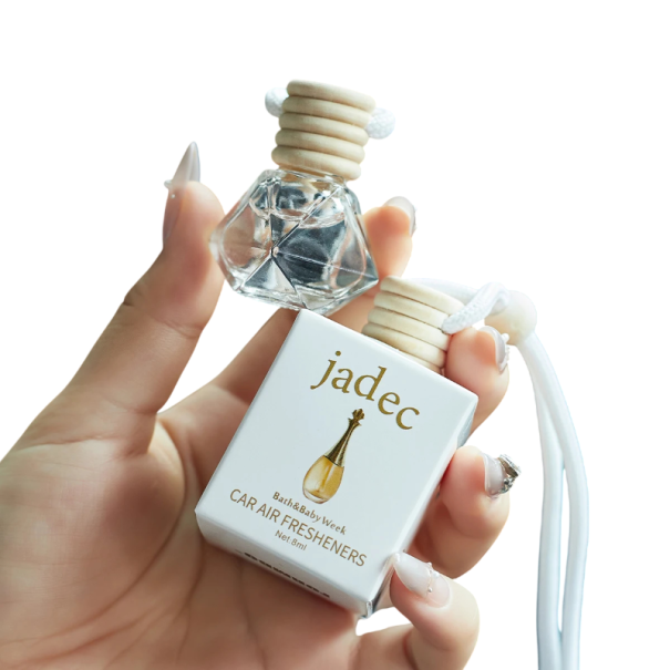 Parfém do auta závěsný osvěžovač vzduchu dlouhotrvající vůně 8 ml skleněná lahvička se šňůrkou pro interiér vozu 2