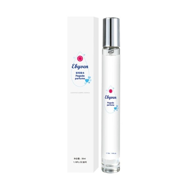 Parfum unisexe Ebuwen Pagoda fraîche légère fragrance longue durée 35 ml parfum en spray flacon blanc pour un usage quotidien au travail et pendant les loisirs 1
