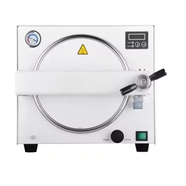 Parný autokláv pre dentálne a kozmetické nástroje 18 l, nerezová komora, príkon 900 W, 121 °C/25 min alebo 134 °C/6 min, biely 1