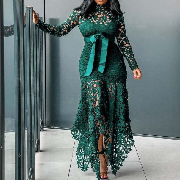 Party-Spitzenkleid grün XXL