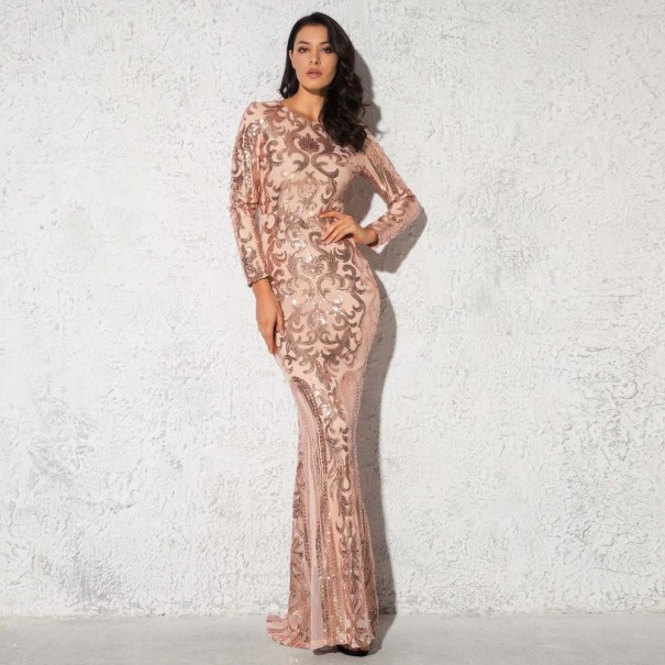 Partykleid lang A1 golden S