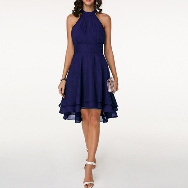 Partykleid um den Hals dunkelblau XL