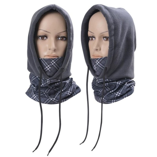 Pasamontañas de invierno con estampado 4