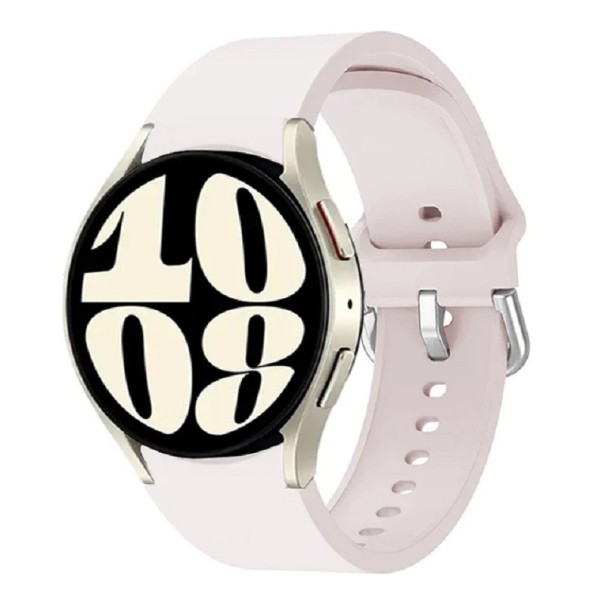 Pasek do zegarka Samsung Galaxy Watch 5 40mm 44mm Gumowy pasek do zegarka jasnoróżowy