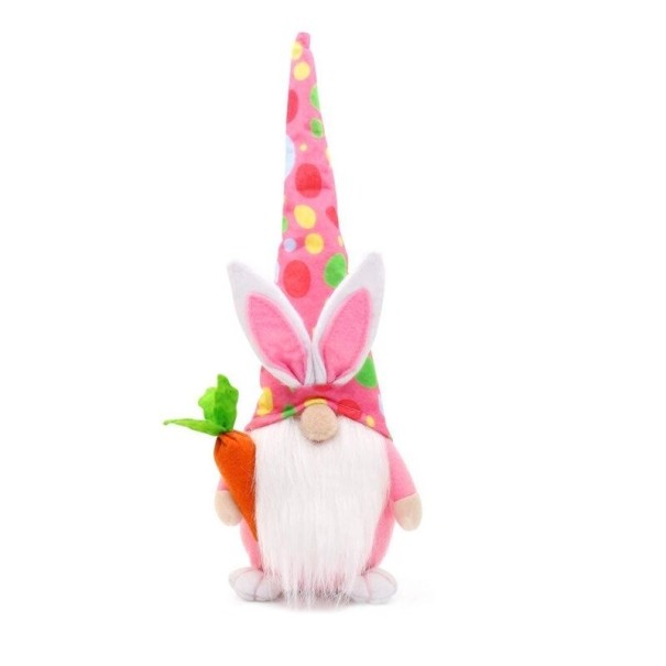 Påskedekoration nisse rosa 1