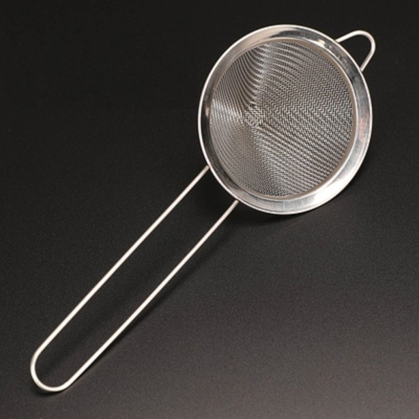 Passoire de cuisine en acier inoxydable argenté