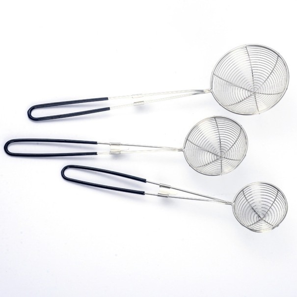 Passoire en acier inoxydable avec poignée en silicone S