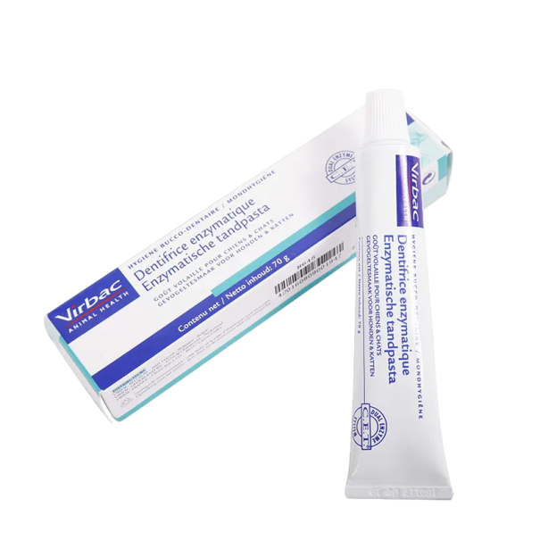 Pasta de dientes enzimática para perros y gatos 70 g Pasta de dientes sabor ave Pasta de dientes antibacteriana 1