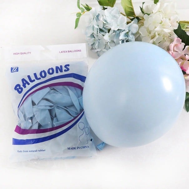 Pastellballons 30 Stk blau L