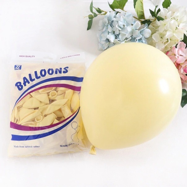Pastelové balóniky 30 ks žltá M