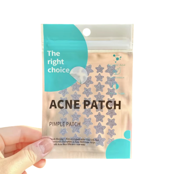 Patches hidrokoloides para borbulhas 40 unid Adesivos invisíveis para acne Suaves para pele sensível Design discreto azul