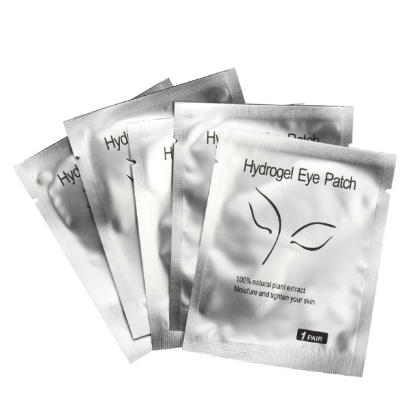 Patchs en hydrogel pour les yeux 50 paires 7 x 3,3 x 2,8 cm Patches pour extension de cils Bandes pour paupières inférieures Accessoires cosmétiques 1