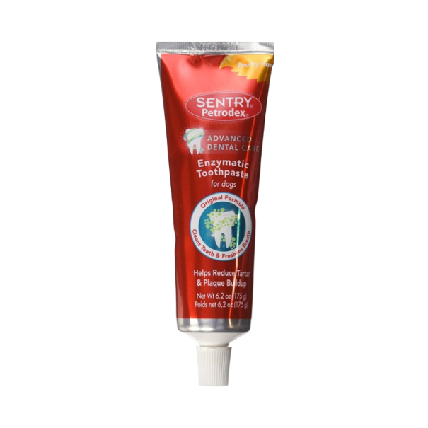 Pâte dentaire enzymatique pour chiens 175 g Pâte dentaire au goût de volaille Pâte dentaire contre les bactéries 1