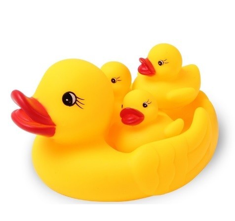 Patito de goma grande con patitos pequeños - 4 uds. 1