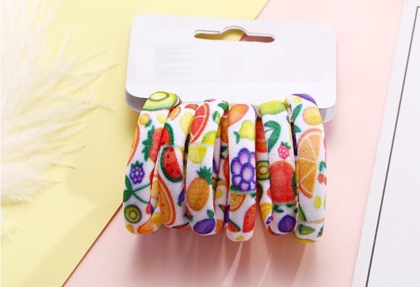 Patterned Hair Ties - 6 pcs 6