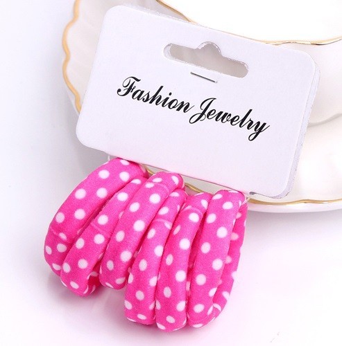 Patterned Hair Ties - 6 pcs 9