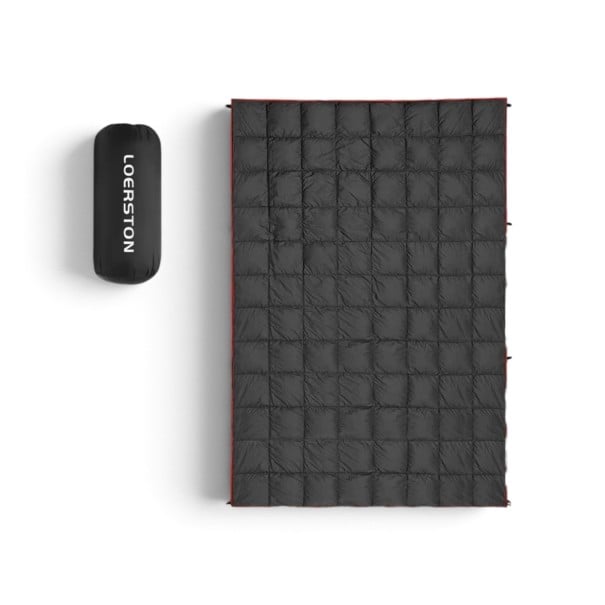 Pătură de călătorie 140 x 200 cm Camere cusute și rezistență la praf Utilizare pe tot parcursul anului Împăturită 18 x 36 cm Cu husă negru