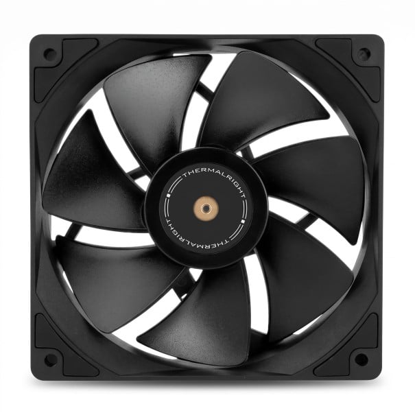 PC Fan TL-G12RB 120 x 120 x 25 mm with 7 Blades and 4-pin PWM Control 1500 RPM Black for Case and CPU Cooler 1