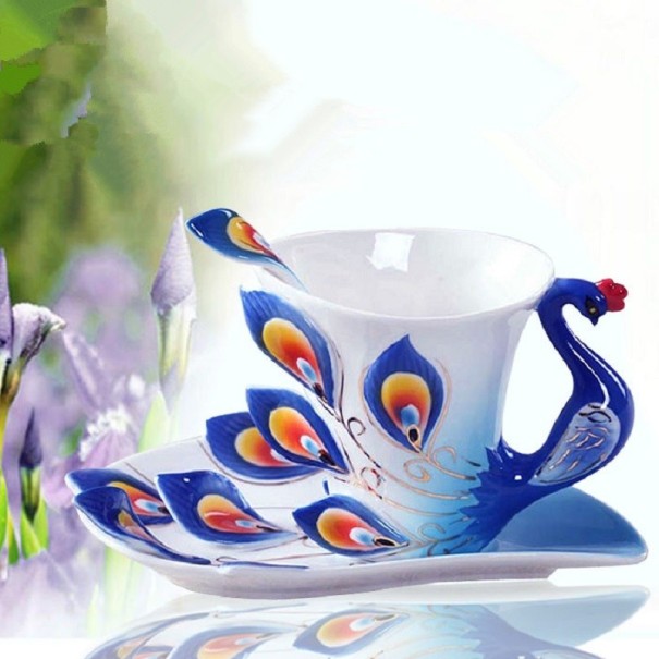Peacock-teesetti 3 kpl sininen