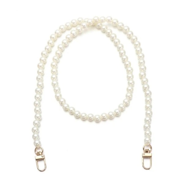 Pearl Bag Chain 90 cm Rotating Carabiners Pearl Strap for Handbag Replacement Handle for Handbag Elegant Fashion Accessory 1