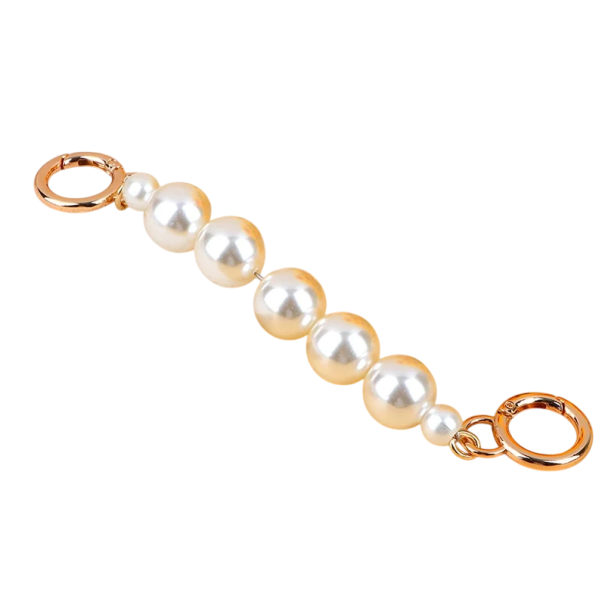 Pearl Strap for Handbag 18 cm Carabiner Fastening Decorative Pearl Chain for Handbag Elegant Handbag Pendant 1