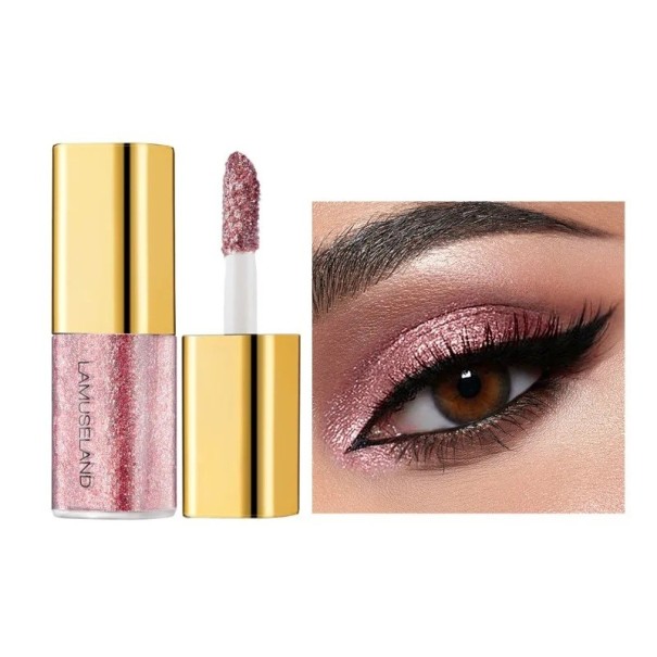 Pearlescent Liquid Eyeshadows Subtle Shimmering Gloss High Shine Long-Lasting Effect Smudge-Proof 8