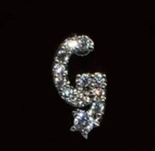 Pecková náušnice so zirkónmi G