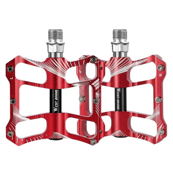 Pedais de bicicleta P3479 vermelho