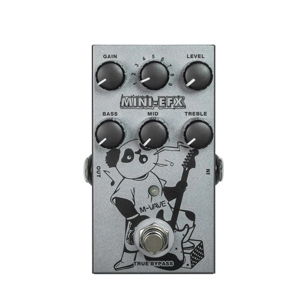 Pedal de reverb digital M-VAVE pentru chitară electrică gri Pedal de efect cu 9 moduri de reverb și control Decay Mix Level sunet profesional 1