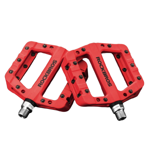Pédales de vélo rouge