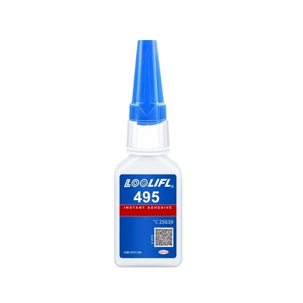 Pegamento instantáneo Loolifl 495 20 g transparente inodoro universal viscosidad media para plásticos metal madera cerámica impermeable 1