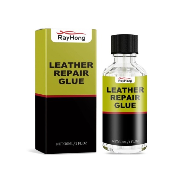Pegamento líquido para reparación de cuero, 30 ml, para asientos de coche, zapatos, bolsos, vinilo, relleno de grietas, agujeros y arañazos, restauración de cuero, renovación de muebles 1