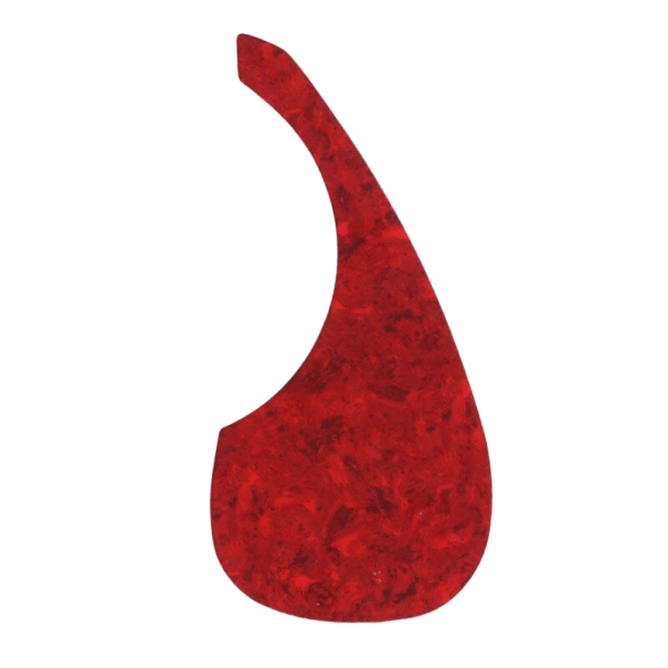 Pegatina de guitarra rojo