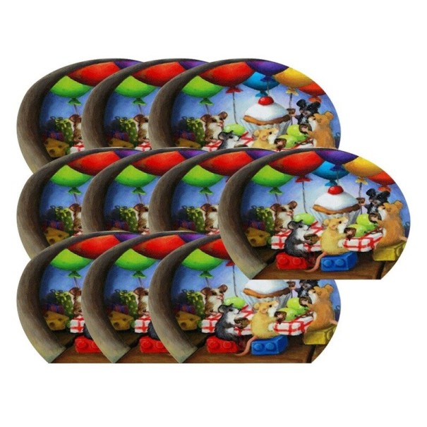 Pegatinas de pared de ratón, 10 unidades 2