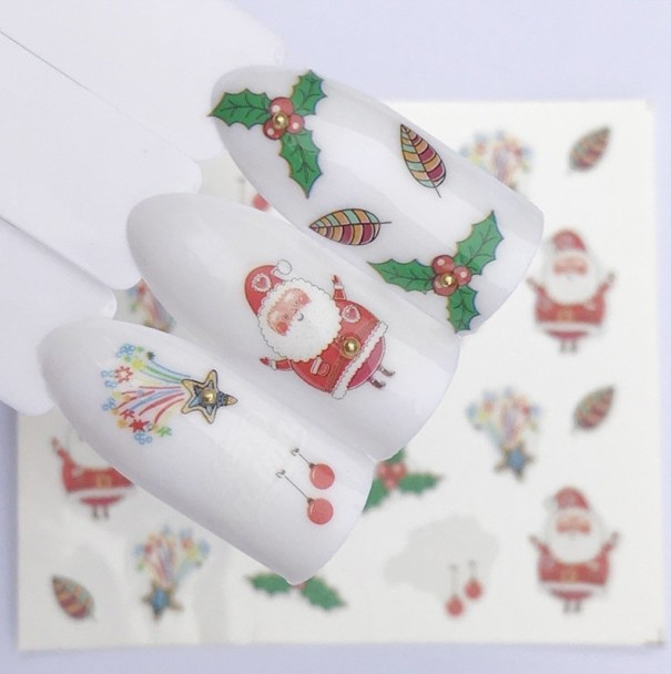 Pegatinas navideñas para uñas 15