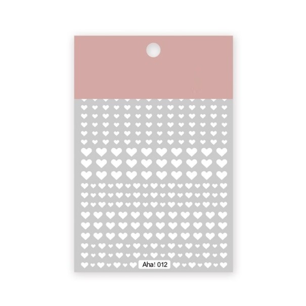 Pegatinas para uñas P3347 blanco