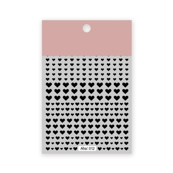 Pegatinas para uñas P3347 negro