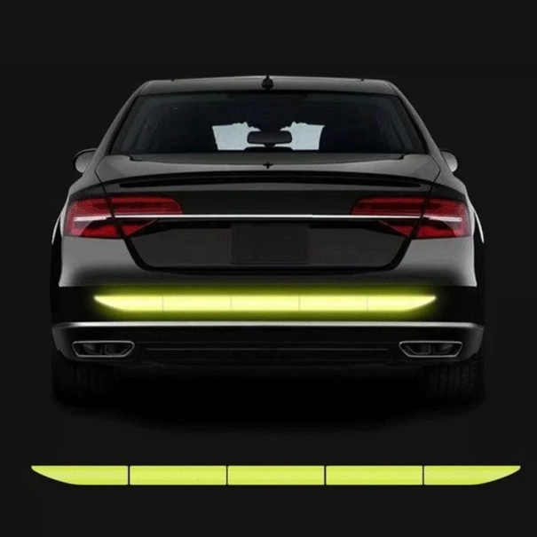 Pegatinas reflectantes para coche, 5 uds. verde