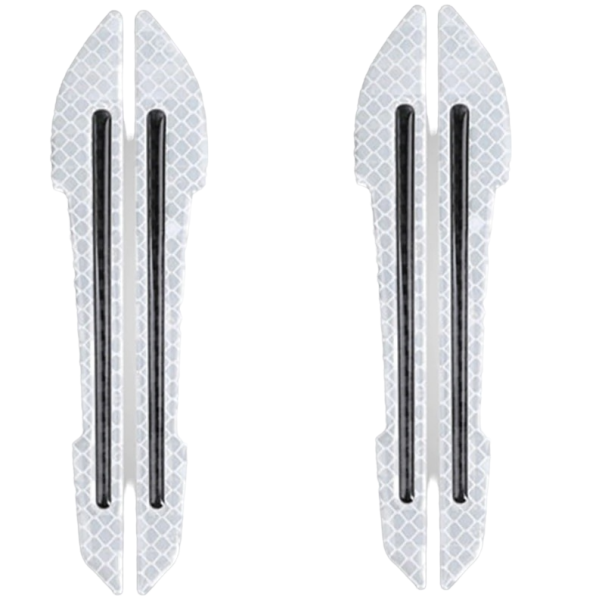 Pegatinas reflectantes para espejo, 2 unidades blanco