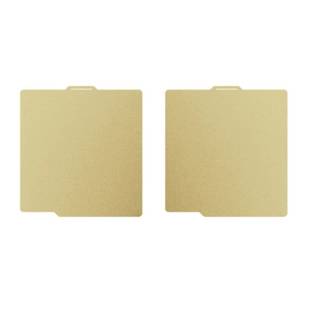 PEI tekstureret dobbelt-sidet 3D printer plade 257 x 257 mm Fjedret stålplade Beige Bambu Lab X1 P1 A1 til PLA og PETG 1
