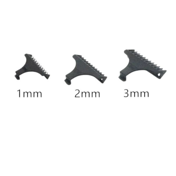 Peignes de guidage pour tondeuse à cheveux de 1 à 3 mm Accessoires de coiffure universels en noir pour coupes courtes et dégradés 1