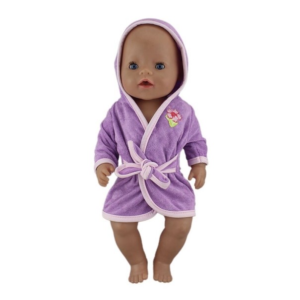 Peignoir pour poupée A109 violet