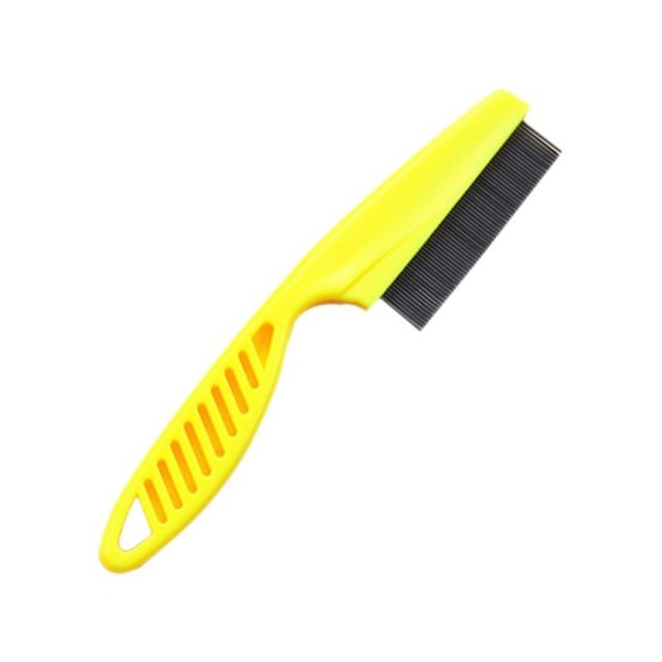 Peine antipulgas 14 cm amarillo