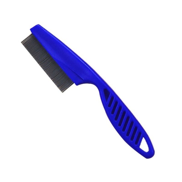Peine antipulgas - 18,5 cm azul