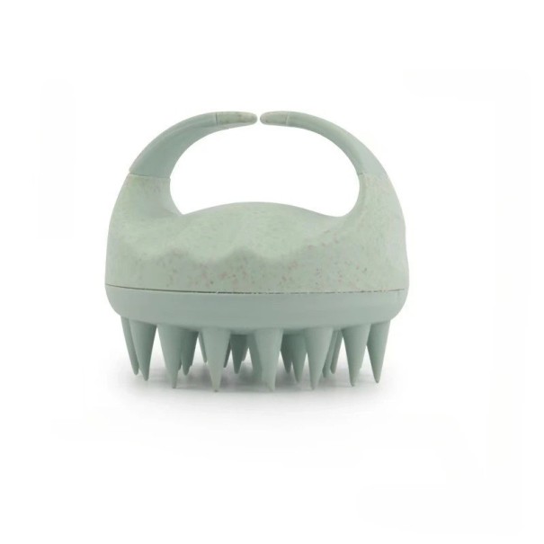Peine de masaje colorido para el cuero cabelludo 9 cm x 7 cm para estimular el crecimiento del cabello y relajar la piel verde