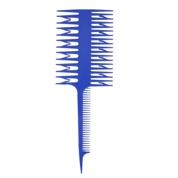 Peine para resaltar el cabello azul