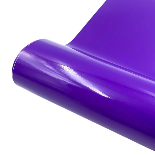 Película de vinilo adhesivo brillante 30 x 25 cm Película decorativa autoadhesiva Creaciones DIY Superficie brillante Corte en plotter Manualidades Decoración de objetos morado