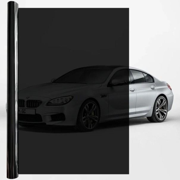 Película para tonificação de janelas de automóveis 15 % 50 x 600 cm Película de tonificação para vidros de automóveis Película contra o sol UV 1