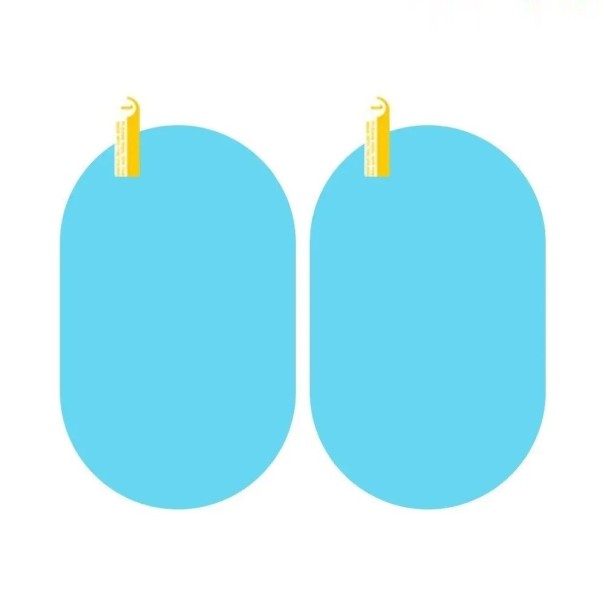 Pellicola protettiva ovale per specchietti retrovisori 150×100 mm 2 pz Strato nano contro la nebbia e l'acqua Per auto SUV Applicazione rapida Pellicola impermeabile 1