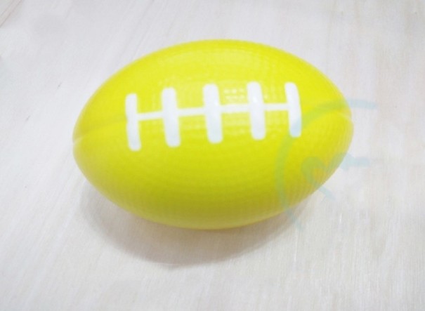 Pelota antiestrés de fútbol americano amarillo